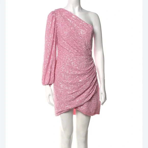 SAYLOR | Dresses | Saylor M Pink Sequin Mini Dress With Sash Nwt | Poshmark